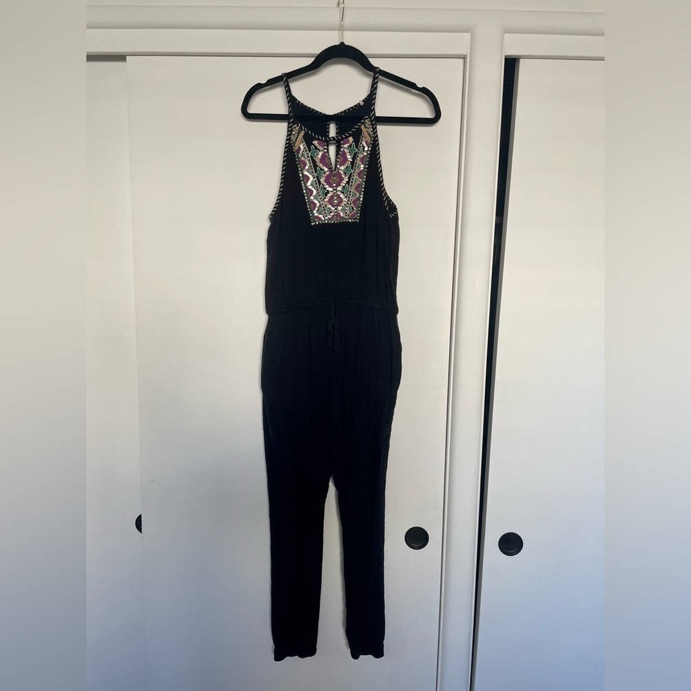 Anthropologie beaded embroidered romper